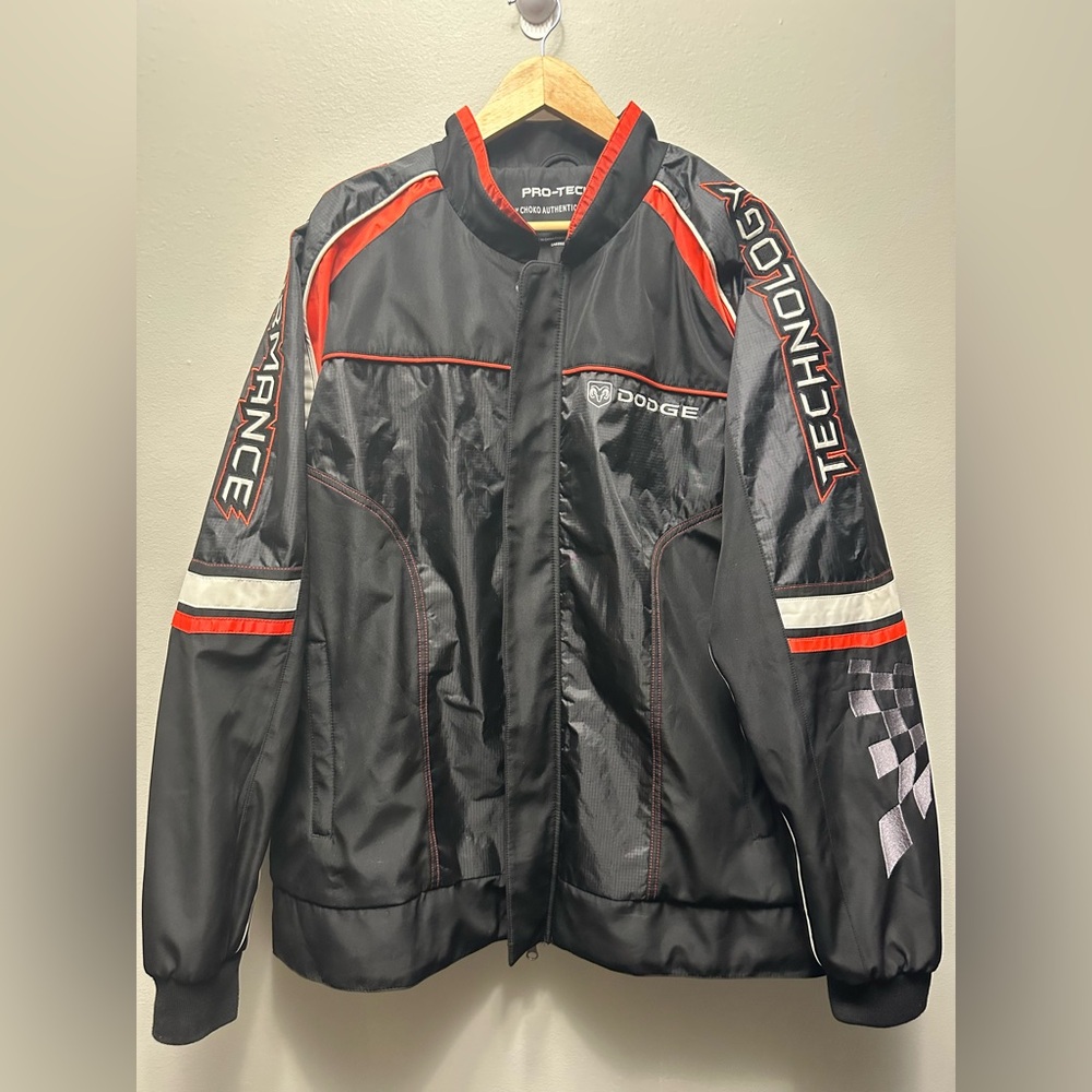 DODGE CHALLENGER Pro-Tech by CHOKO AUTHENTIC Black / Red ZIP JACKET